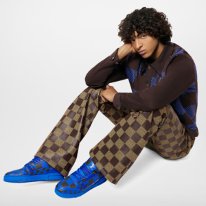 Giay Louis Vuitton LV Trainers 'Blue' 1ACNK5