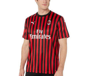 Ao Puma AC Milan 19/20 Home Jersey 'Black Red' 755857-01