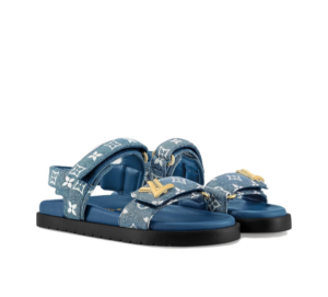 Dep Louis Vuitton LV Sunset Flat Comfort Sandals 'Blue' 1AC4OB