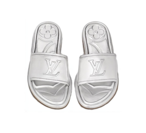Dep Louis Vuitton Magnetic Flat Mules 'Silver' 1AA1KZ