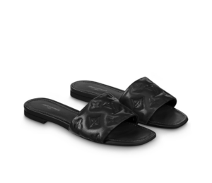 Dep Louis Vuitton Revival Flat Mules 'Black' 1A9P3T