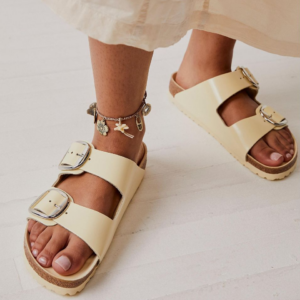 Dep Milano Big Buckle Natural Leather Patent 1024264