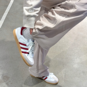 Giay Adidas Samba OG 'White Burgundy Gum' IF3813