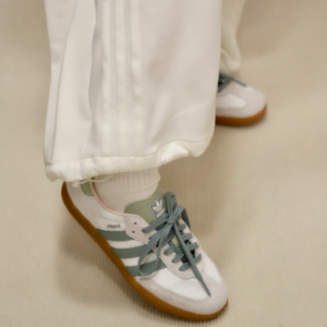 Giay Adidas Samba OG 'White Silver Green' ID0492