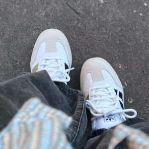 Giay Adidas Su Yiming x Samba XLG 'White Gold Black' IH8643