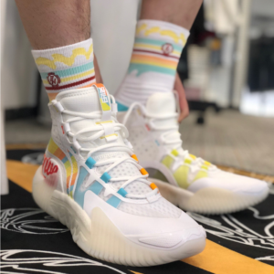 Giay Li-Ning Badfive 2 High 'White Rainbow' ABFR001-3