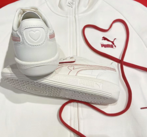 Giay Puma Palermo V Day Shoes 'White Pink' 399693-01