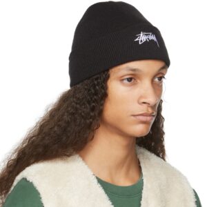 Mu Stussy Stock Cuff Beanie 'Black'