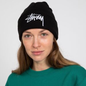 Mu Stussy Stock Cuff Beanie 'Black'