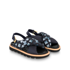 Dep Louis Vuitton Pool Pillow Flat Comfort Sandals 'Navy Blue' 1A9PP2