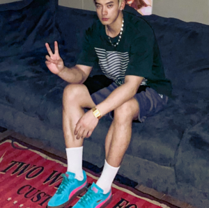 Giay Puma Army Trainer Powder 'Aqua Blue Pink' 398279-01