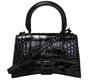 Tui Balenciaga Hourglass Xs Crocodile Embossed 'Black' 5928331LR671000