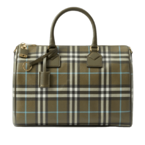 Tui Burberry Check Medium Bowling Bag 'Olive Green' 80745111
