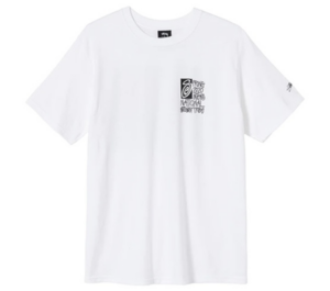 Ao Stussy Knight Painting Printing Short Sleeve 'White'