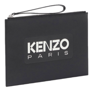 Tui Kenzo Large 'Kenzo Emboss' Leather Pouch 'Black' FE58PM822L44-99