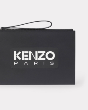 Tui Kenzo Large 'Kenzo Emboss' Leather Pouch 'Black' FE58PM822L44-99