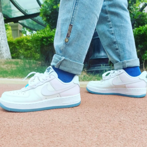 Giay Nike Air Force 1 '07 'White Icy Blue' FV0383-100