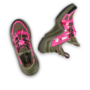 Giay Louis Vuitton Archlight Trainers 'Khaki Pink' 1A9RU5