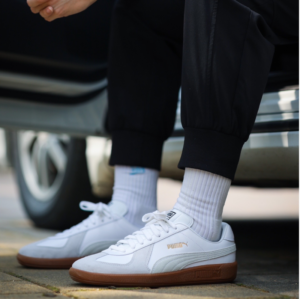 Giay Puma Army Trainer 'White Gray' 386607-05