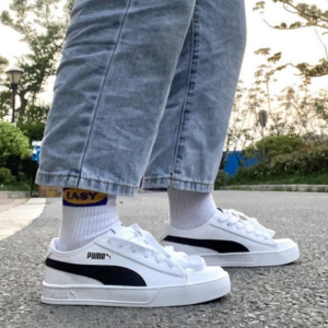 Giay Puma Smash v2 Vulc SL 'White Black' 367308-02