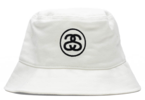 Mu Stussy SS Link Deep Bucket Hat 'White'