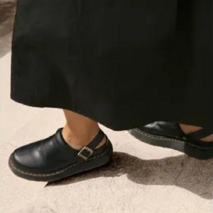 Dep Dr. Martens Laketen Leather Platform Mules 'Black' 31525001