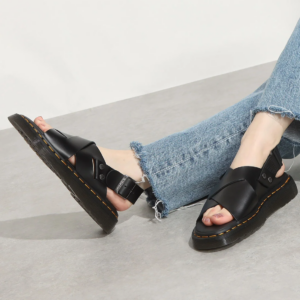 Dep Dr. Martens ZANE Cross Strap Leather 'Black' 30765001