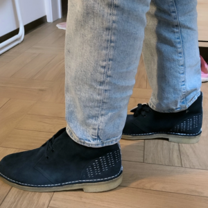 Giay Clarks Desert Boot Navy Sashiko 'Blue' 26169154