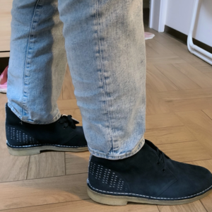 Giay Clarks Desert Boot Navy Sashiko 'Blue' 26169154