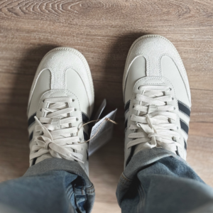 Giay Adidas Samba Human Race x Pharrell 'Aluminium' ID9065