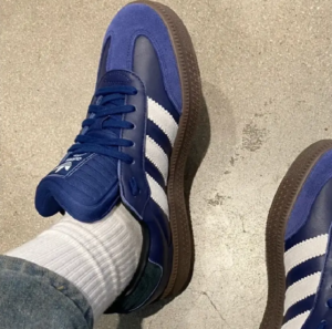 Giay Adidas Samba XLG 'Dark Blue Gum' IE9179