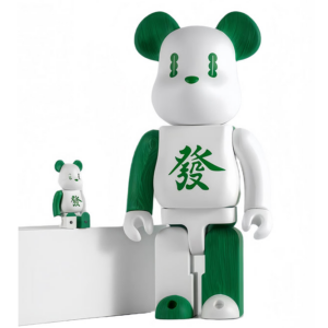 Mo Hinh Bearbrick Chengdu Mahjong 'Green White'