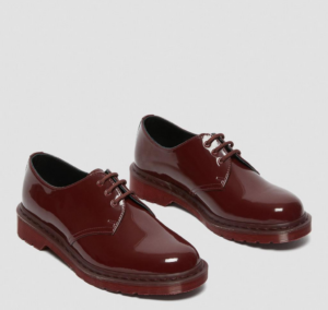 Giay Dr.Martens 1461 Mono Patent Leather Oxford 'Red' 27138601