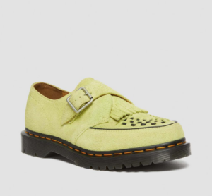 Giay Dr.Martens Ramsey Suede Kiltie Buckle Creepers 'Lime Green' 31501316
