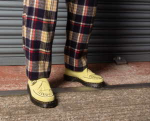 Giay Dr.Martens Ramsey Suede Kiltie Buckle Creepers 'Lime Green' 31501316