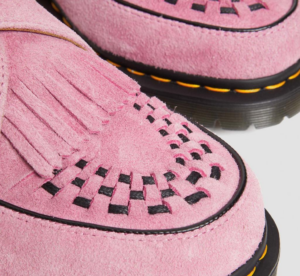 Giay Dr.martens Ramsey Suede Kiltie Buckle Creepers 'Fondant Pink' 31501446