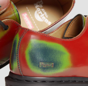 Giay Dr.Martens 1461 Supreme Rub Off Leather Oxford 'Red' 32127640