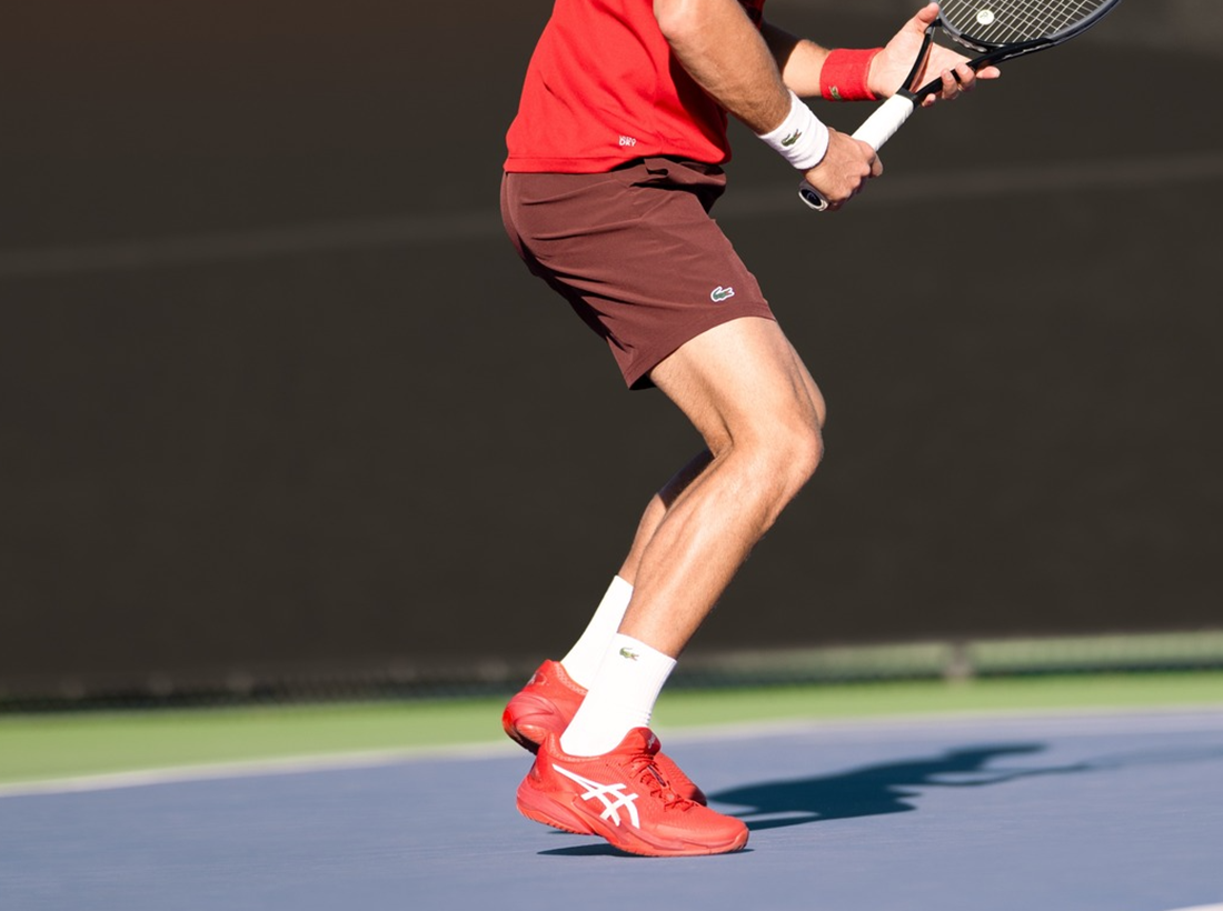 Alternative view of Giày Asics Court FF 3 Novak 'Cranberry' 1041A361-962