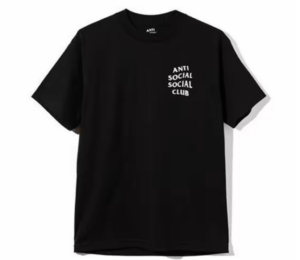 Ao Anti Social Social Club T Unisex 'Black' ASST269