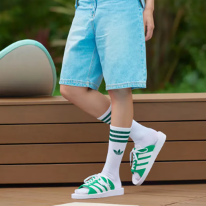 Dep Adidas Gazelle Beach Slides 'Green' JQ7426
