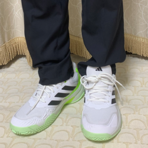 Giay Adidas CourtJam Control 3 'White Lucid Lemon' IF0459