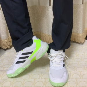 Giay Adidas CourtJam Control 3 'White Lucid Lemon' IF0459