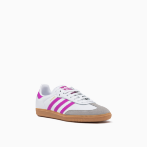 Giay Adidas Samba OG J 'White Purple Burst Gum' IH2873
