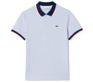 Ao Lacoste Regular Fit Contrast Collar Polo 'White Blue' PH3461-51-J2G
