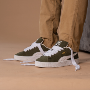 Giay Puma Suede XL 'Dark Olive White' 395205-13