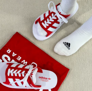 Dep Adidas Gazelle Beach Slides 'Red' JQ7424