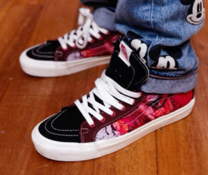 Giay Vans OG SK8‑Hi LX x Ralph Steadman 'Lion' VN0A45JLVQU