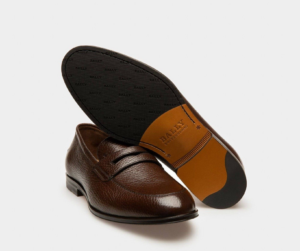 Giay Bally Webb Leather Loafers 'Brown' 6231400