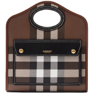 Tui Burberry Check Mini Pocket 'Dark Brown' 80631241
