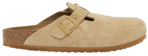 Dép Birkenstock Boston Suede Leather 'Latte Cream' 1027752